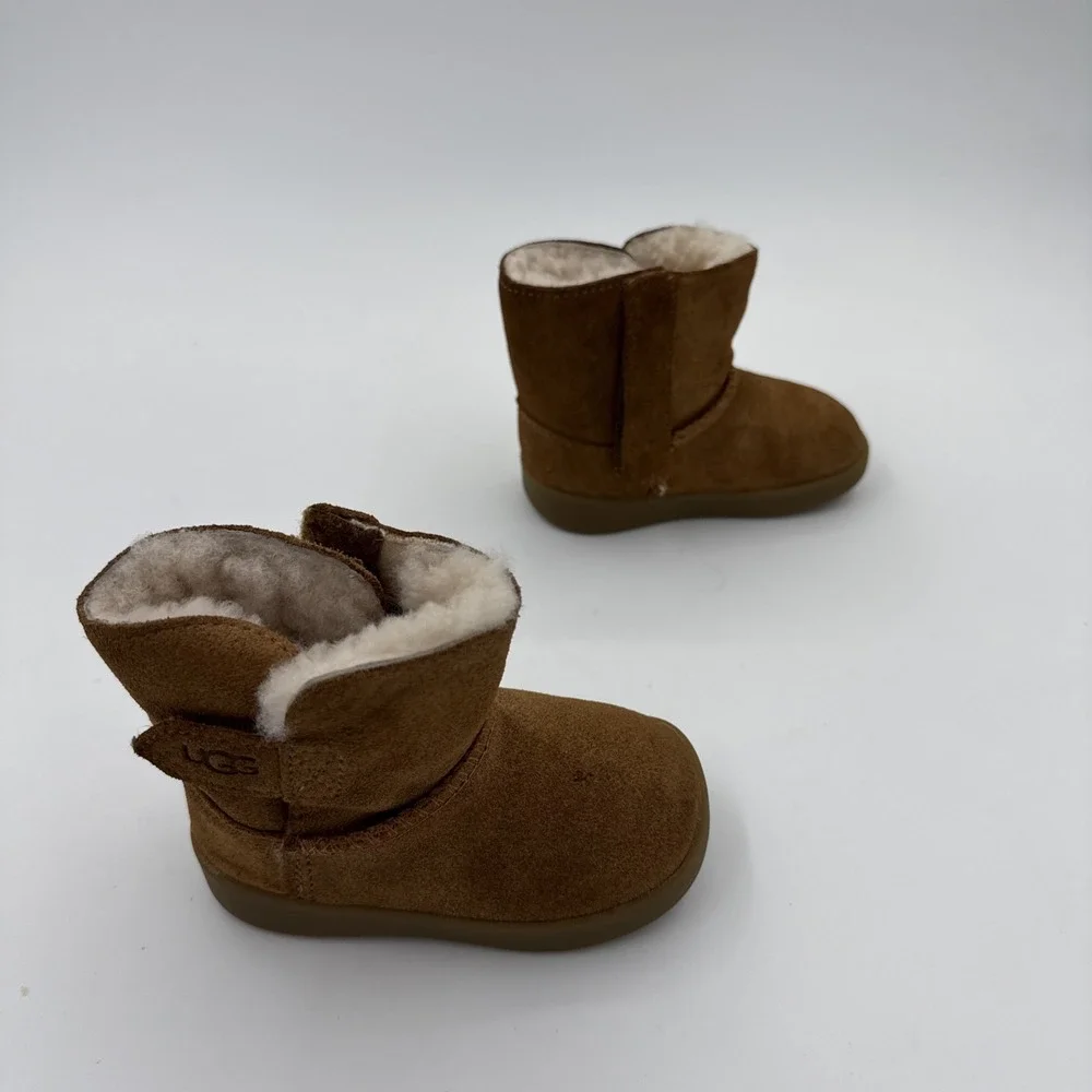 UGG Keelan Classic Brown Suede Baby Bootie Hook & Loop US 04/05 M
